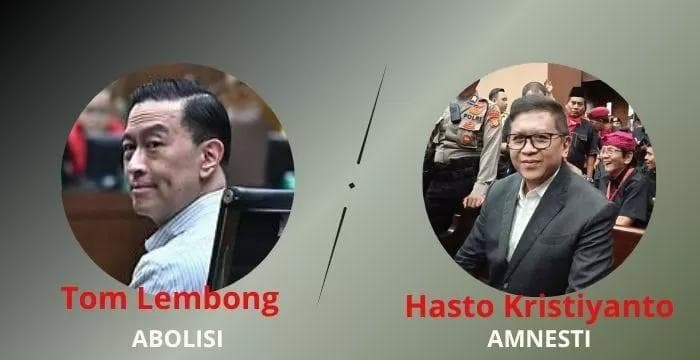 tom lembong dan hasto kristiyanto bebas dari penjara